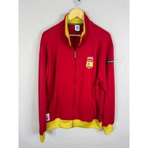 FIFA 2010 World Cup South Africa Spain Espana Track Jacket Red Yellow Mens XL